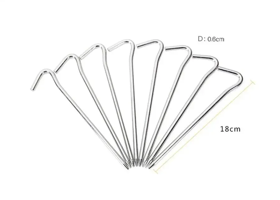 10 Piece Aluminium Tent Pegs