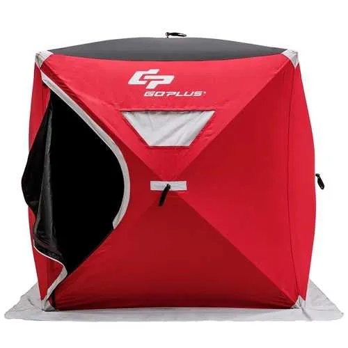 3-person Portable Pop-up Ice Shelter Fishing Tent with Bag