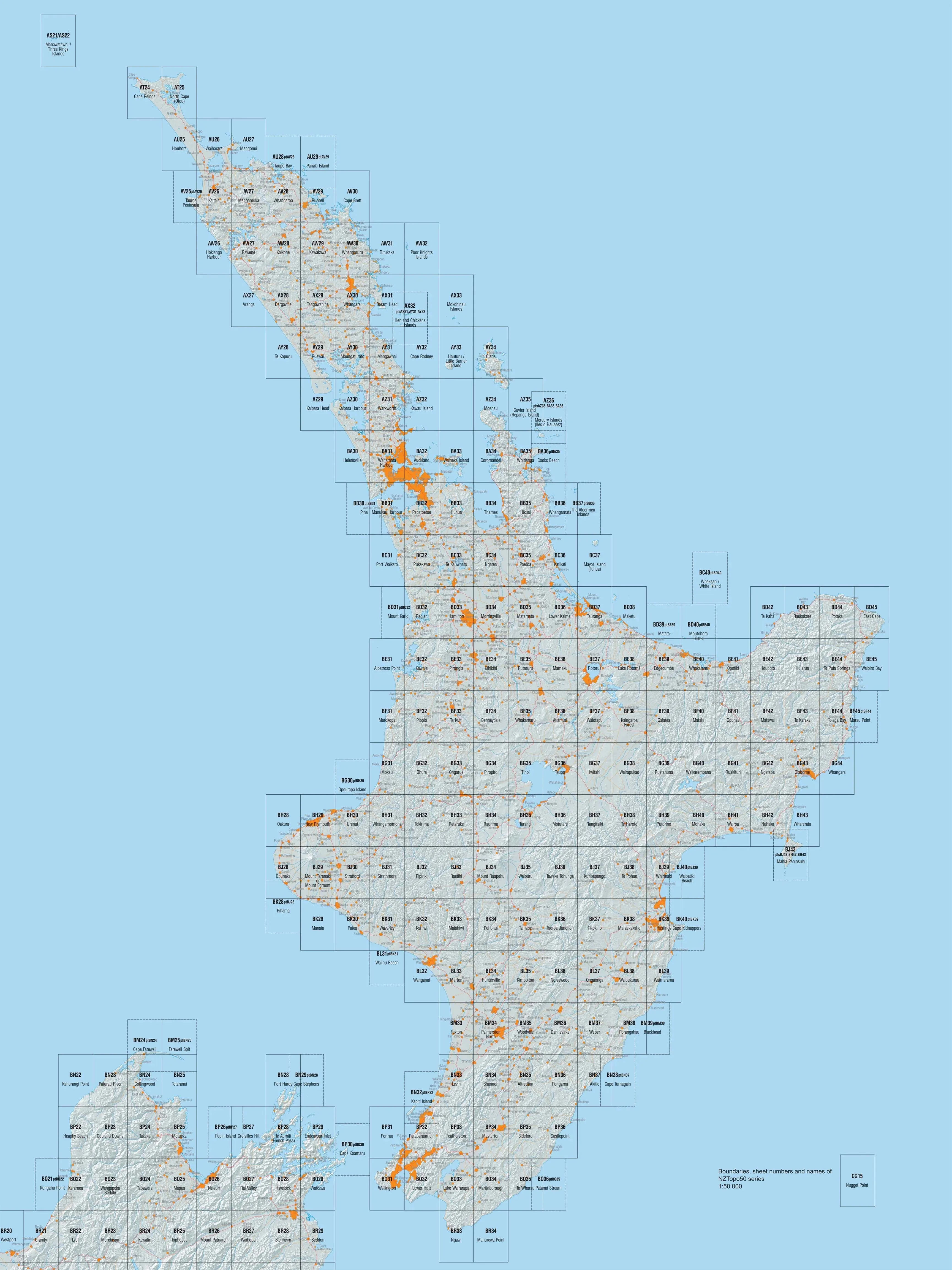 BB36 - Whangamata Topo50 map