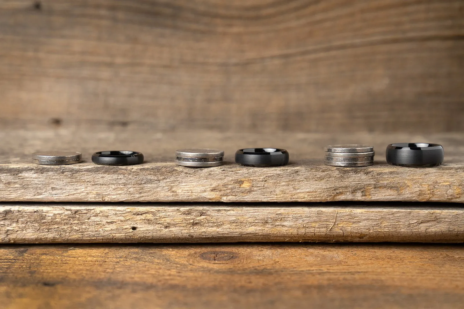 Black Tungsten Ring - Resilient Green