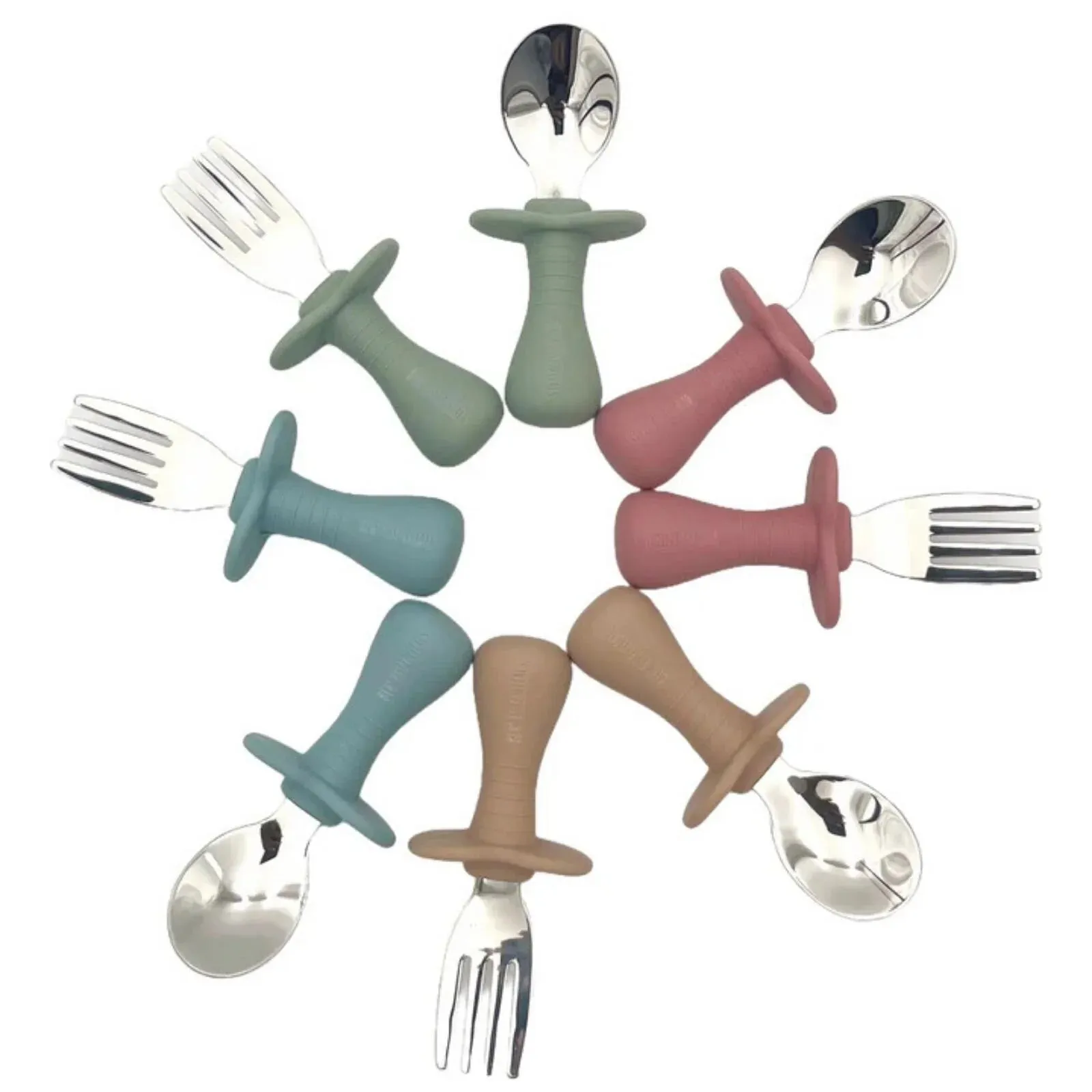 BLW Essentials Toddler Cutlery Set - Dusky Blue