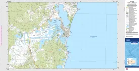 Bodalla 8925-4N Topographic Map 1:25k