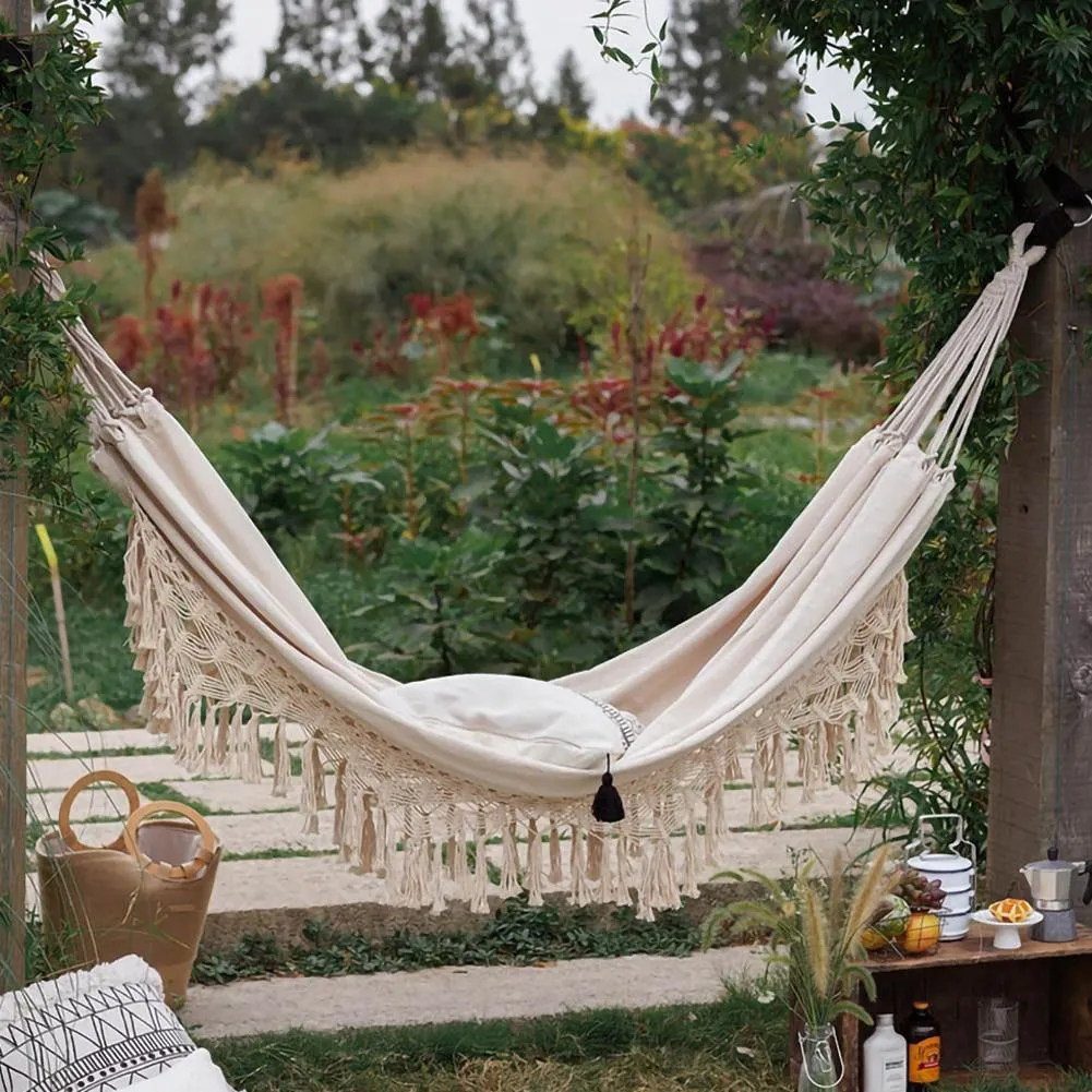 Boho Chic Macrame Hammock