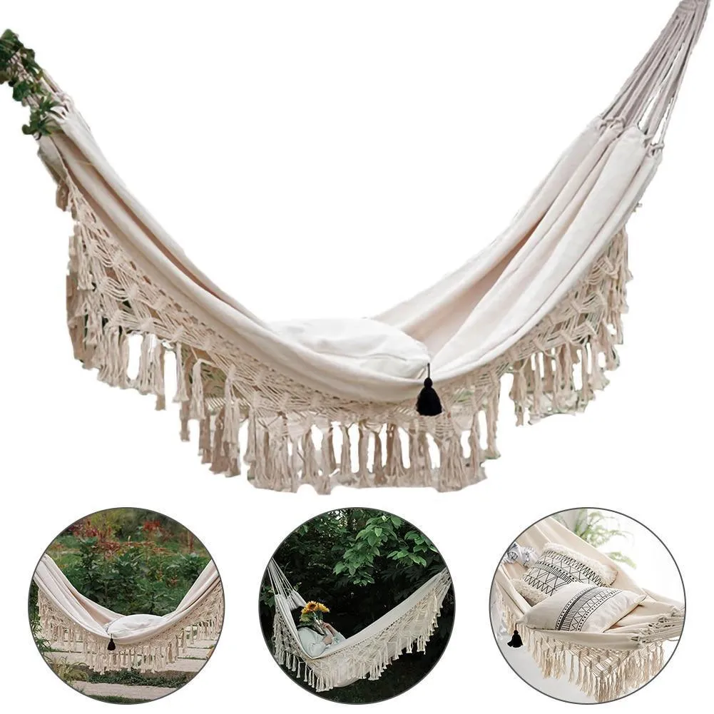 Boho Chic Macrame Hammock