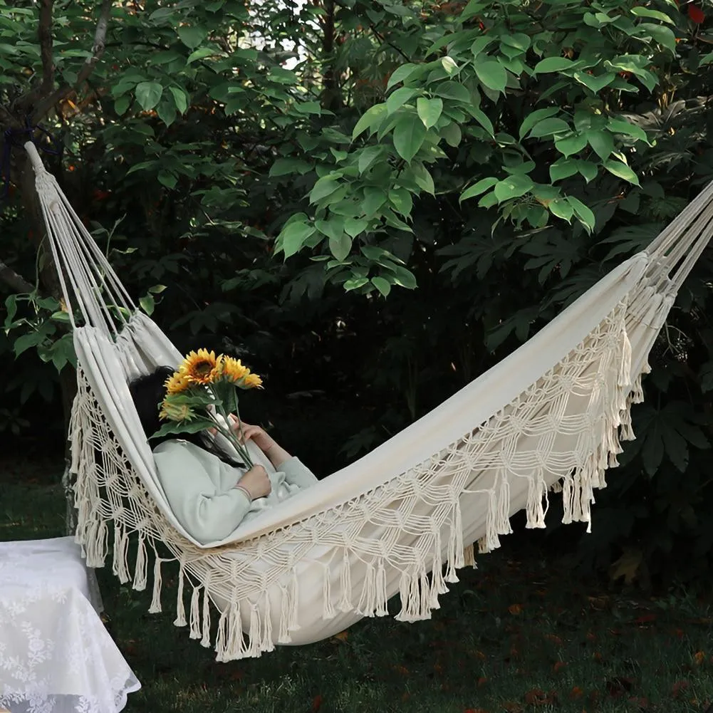 Boho Chic Macrame Hammock