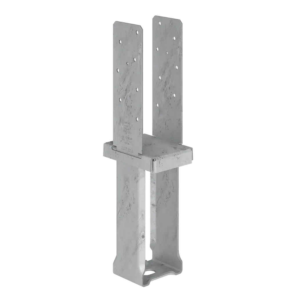 CBSQ Galvanized Standoff Column Base for 4x6 with SDS Screws