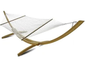 Cedar Tree Neck White Rope Hammock