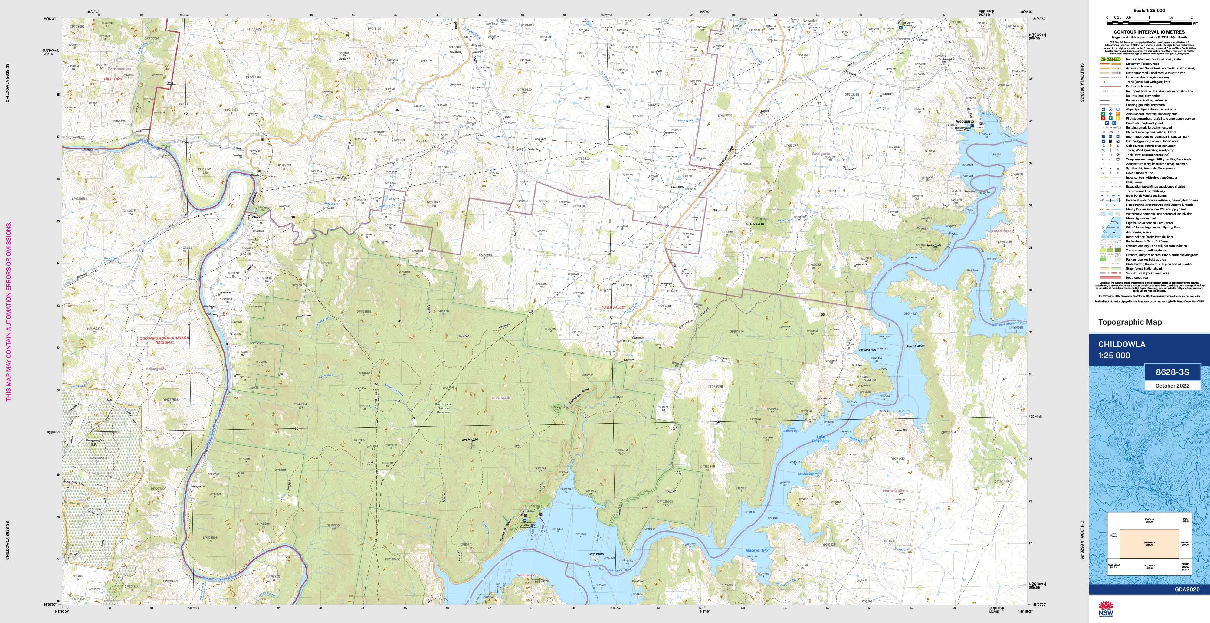 Childowla 8628-3S Topographic Map 1:25k