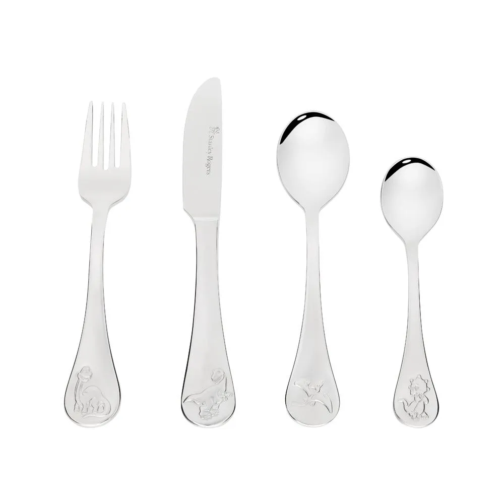 Children's Cutlery 4 Piece Set - Dinosaurs