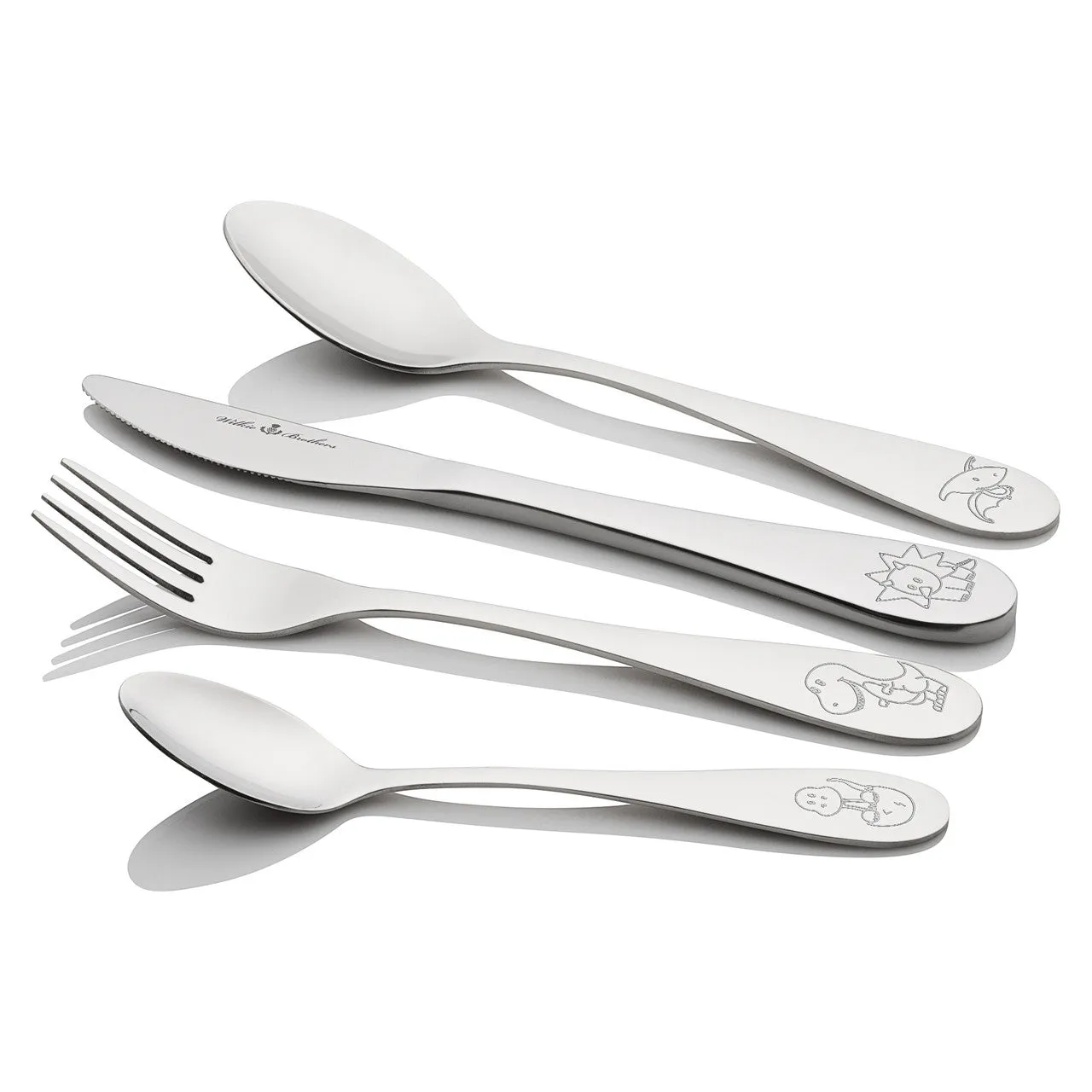 Children's Stainless Steel Cutlery Set - Dinosaur