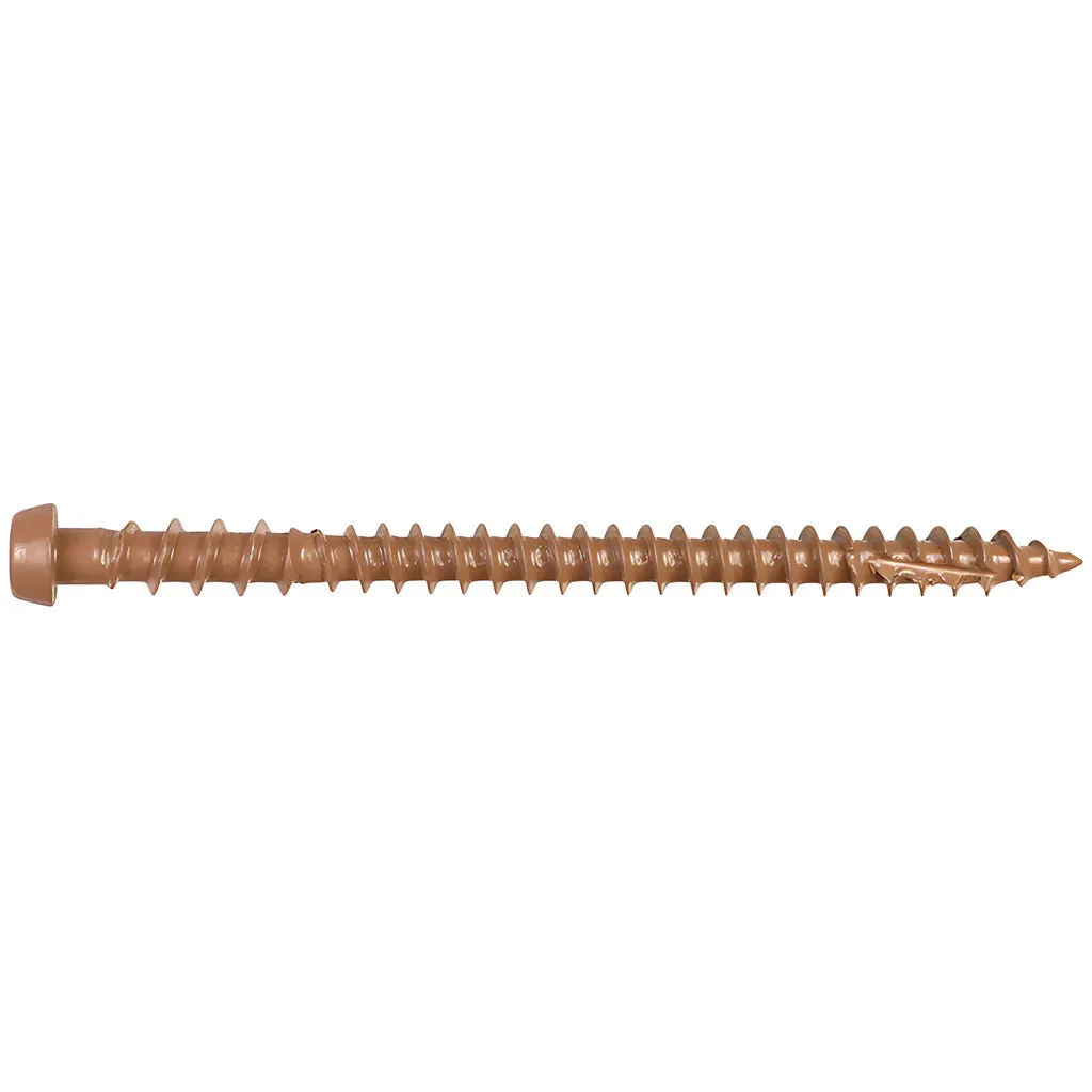 Deck-Drive DCU COMPOSITE Screw - #10 x 2-3/4 in. T20, Quik Guard®, Brown 05 (70-Qty)