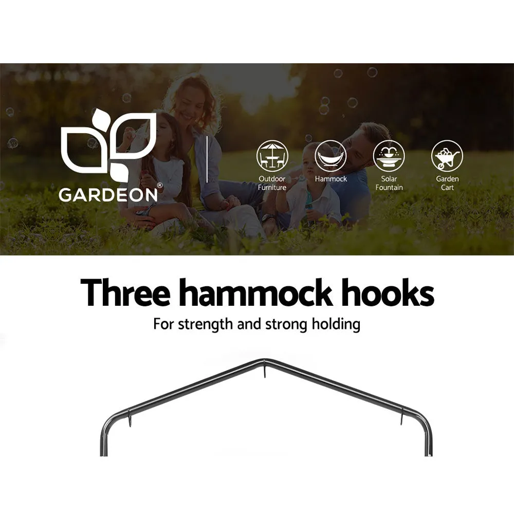 Durable Outdoor Hanging Hammock Chair Set with Stand - Gardeon