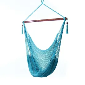 Extra Large Hanging Rope Hammock Chair Swing - Sunnydaze