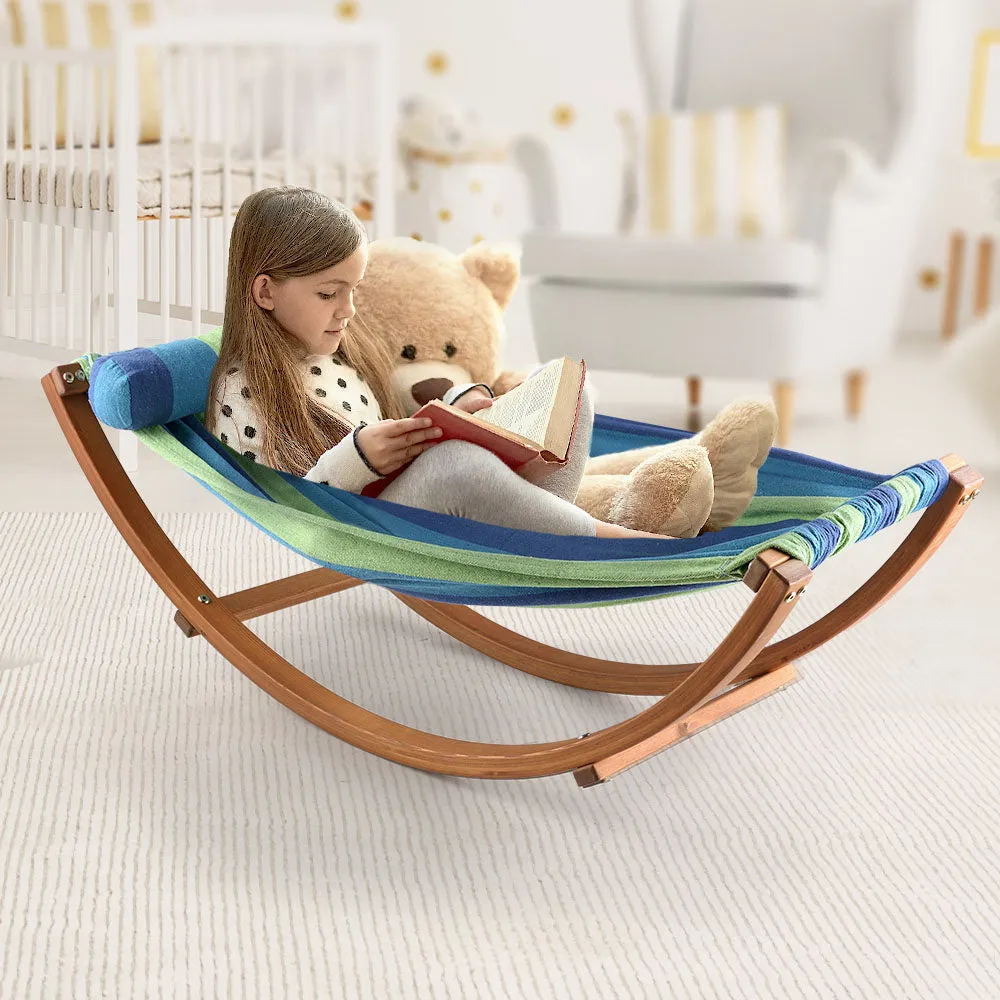 Gardeon Kids Hammock Chair Swing Bed Children with Pillow