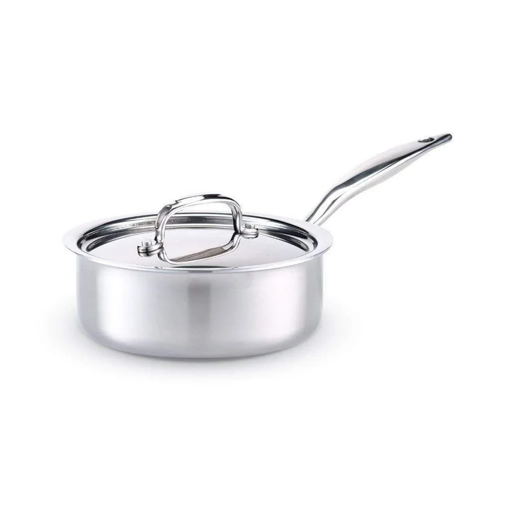 Heritage Steel 5-ply Stainless Saucepan with Lid