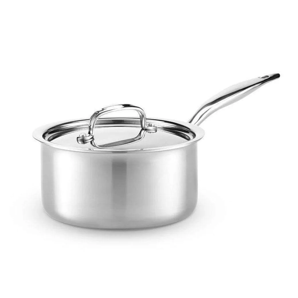 Heritage Steel 5-ply Stainless Saucepan with Lid