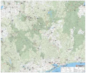 High Country Victoria Hema Megamap 1673 x 1430mm Laminated Wall Map