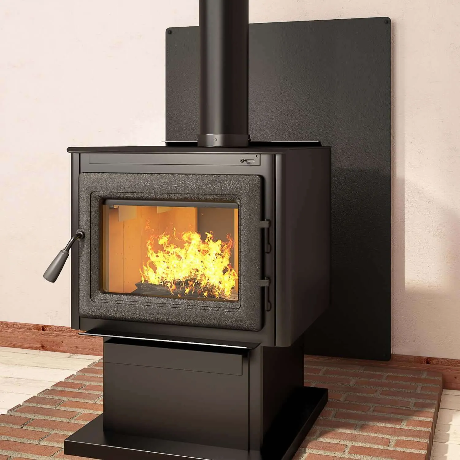 Imperial 46" x 52" Pebble Stove Board - Black