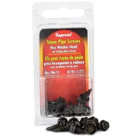 Imperial HEX Stove Pipe Screws 12 Piece