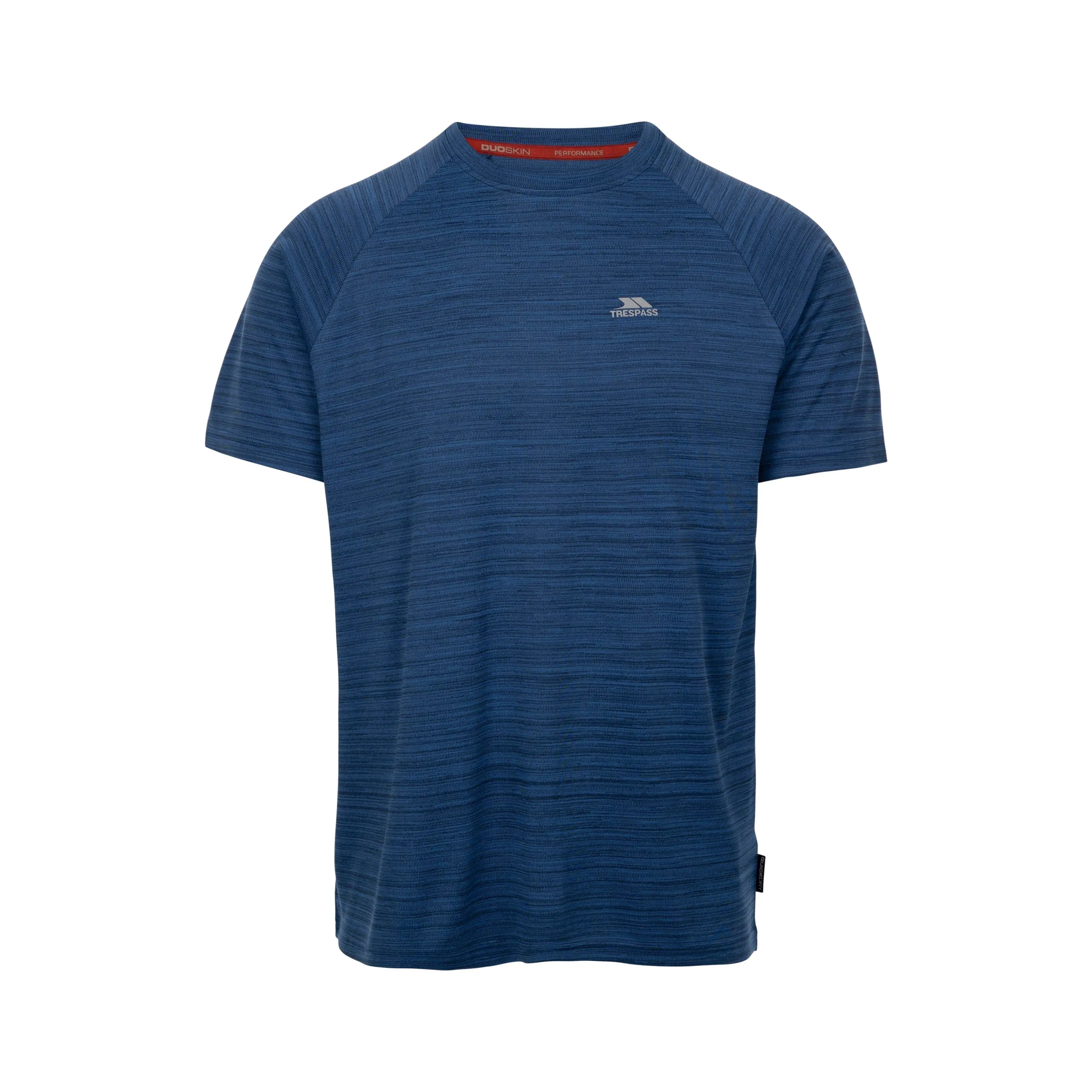 Leecana Men's Quick Dry Active T-Shirt in Navy Marl