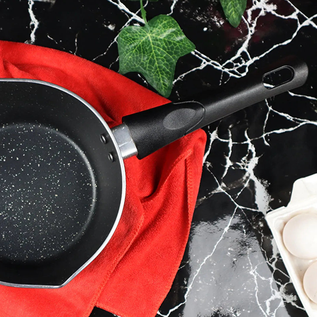 Marble Coated Milk Pan - Black