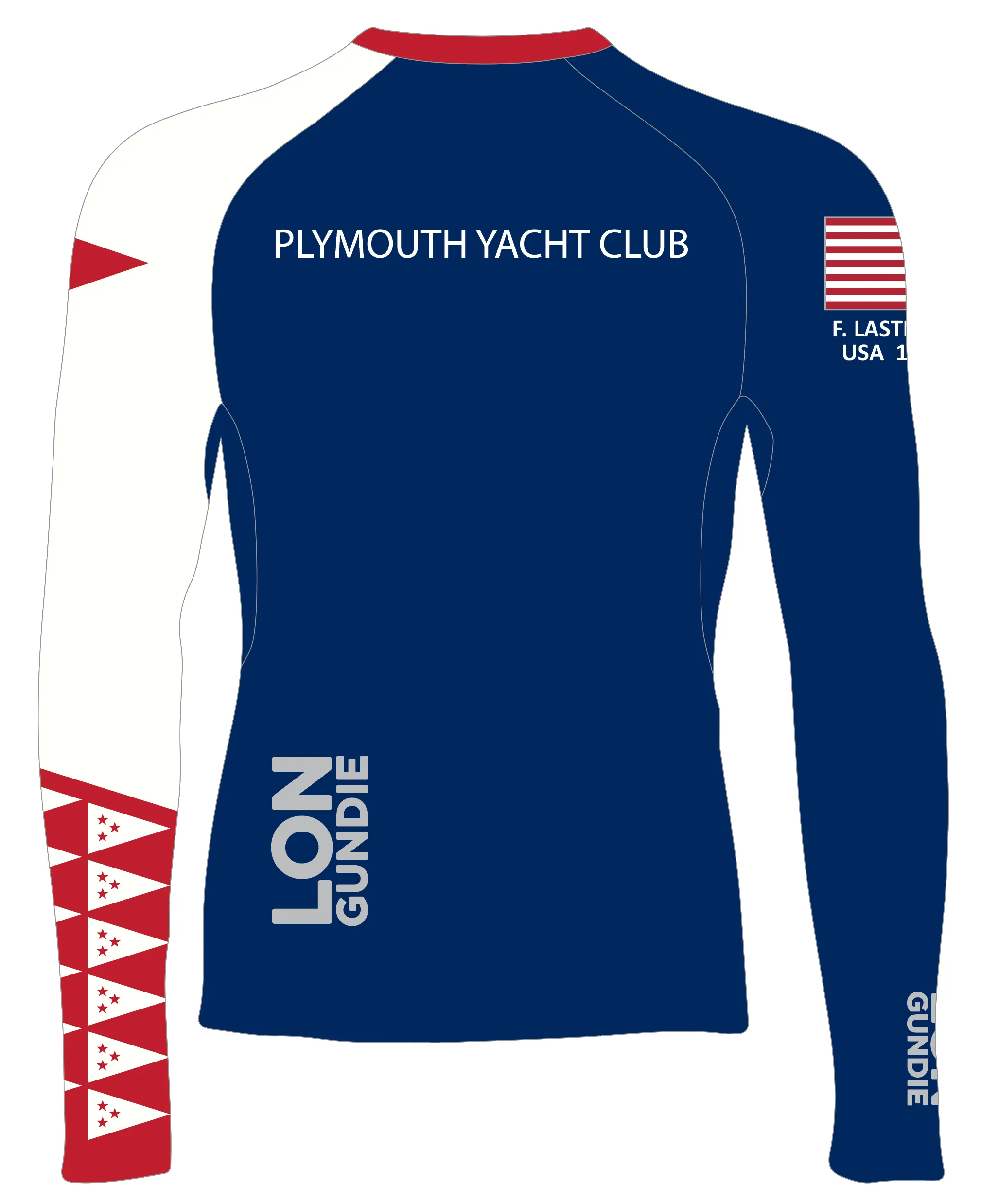 MEN TECH-TEE TOP LONG SLEEVE BLUE | PLYMOUTH YC | PSNLZ'D