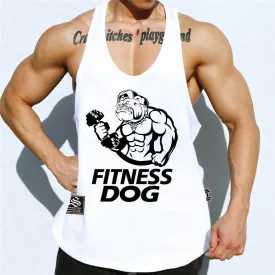 Men's Muscle Fitness Sleeveless T-Shirt Quick Dry Loose Sports Vest