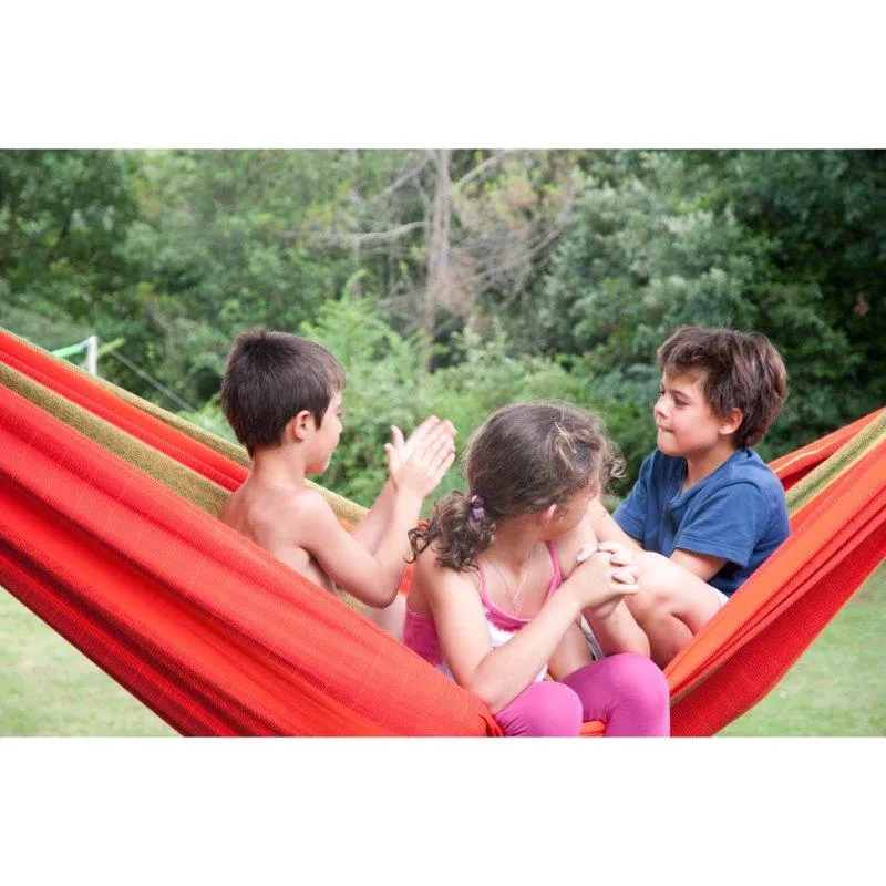 Metal Arc Hammock Stand and Family Organic Cotton Hammock Package