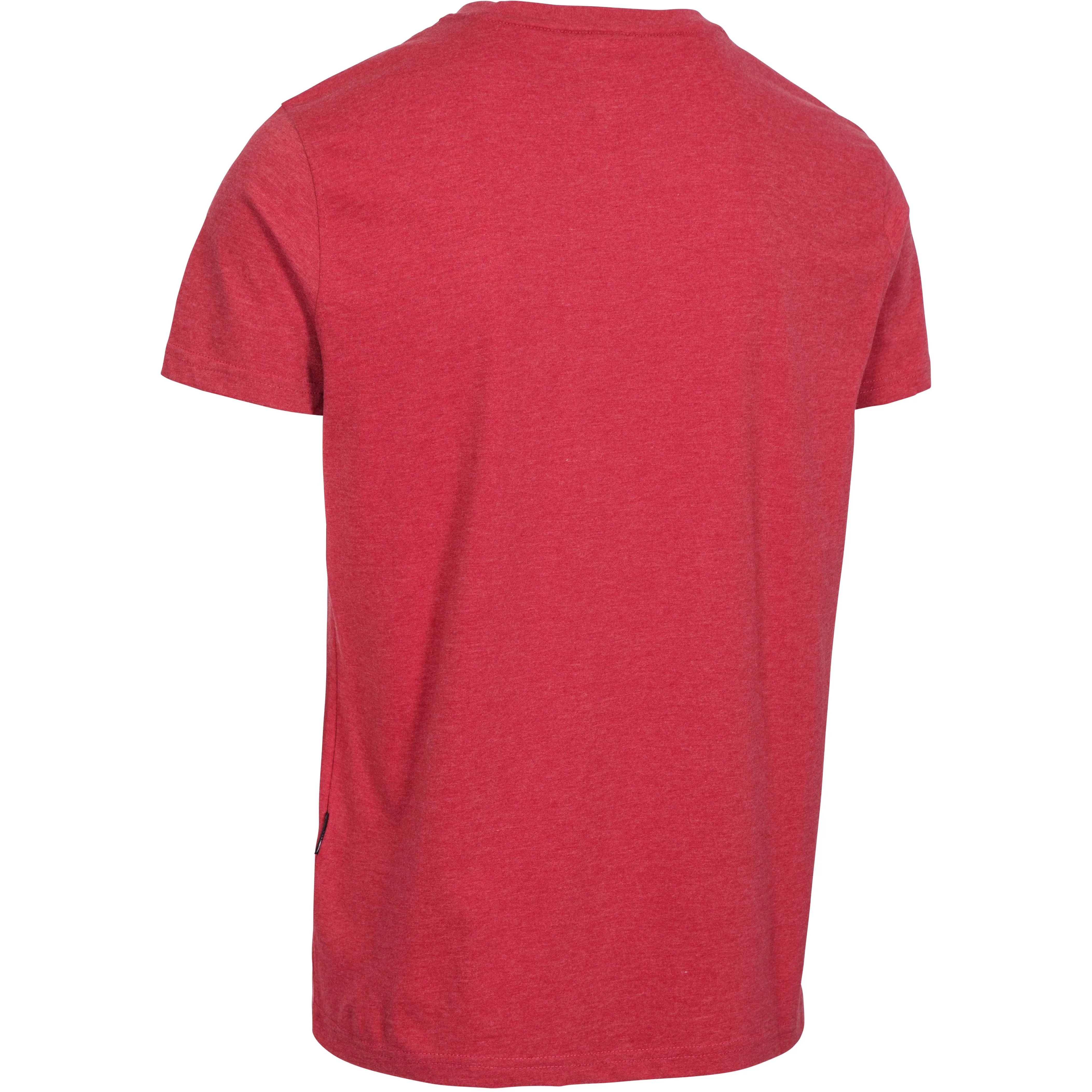 Motorway Men's Quick Dry Wicking T-Shirt in Red Marl