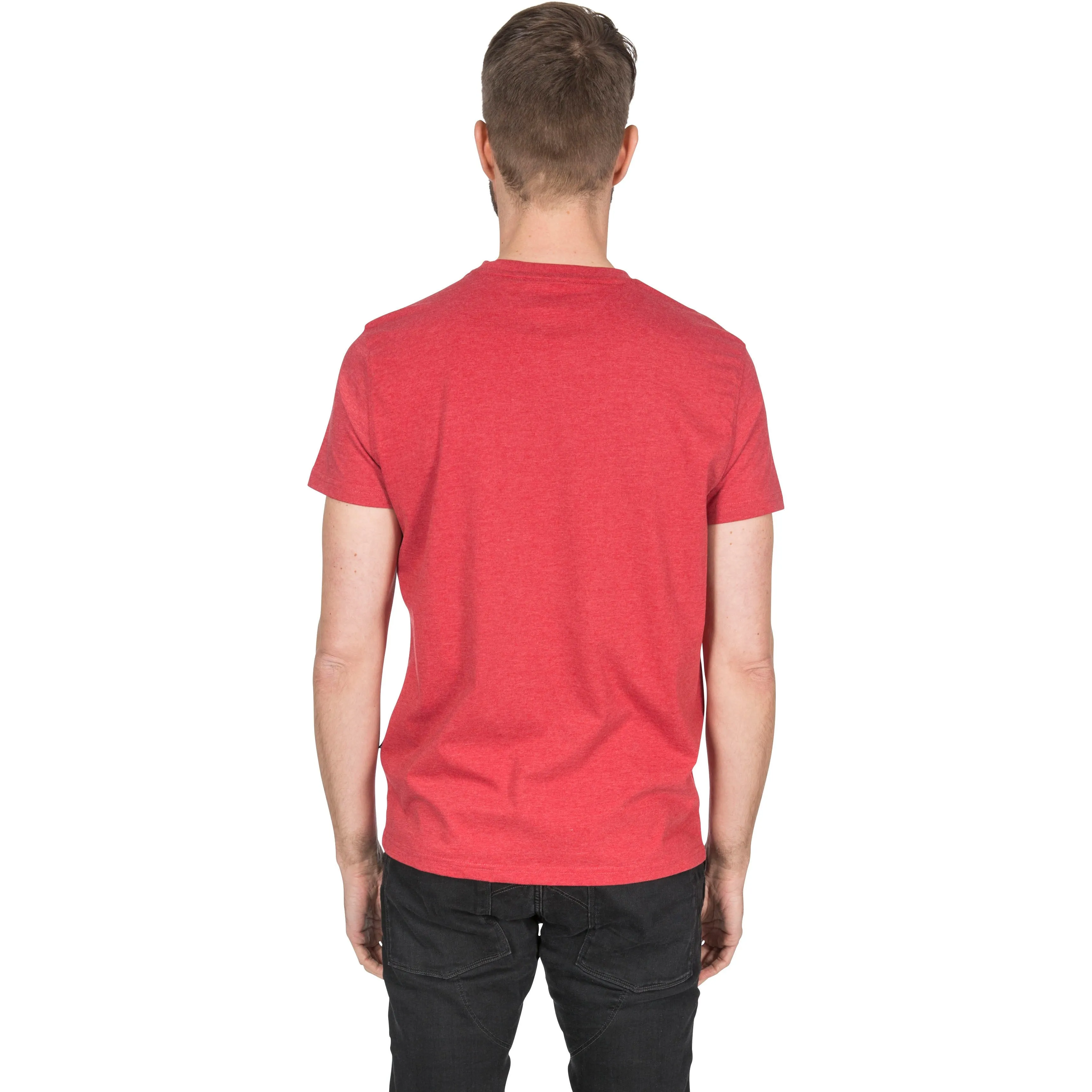 Motorway Men's Quick Dry Wicking T-Shirt in Red Marl