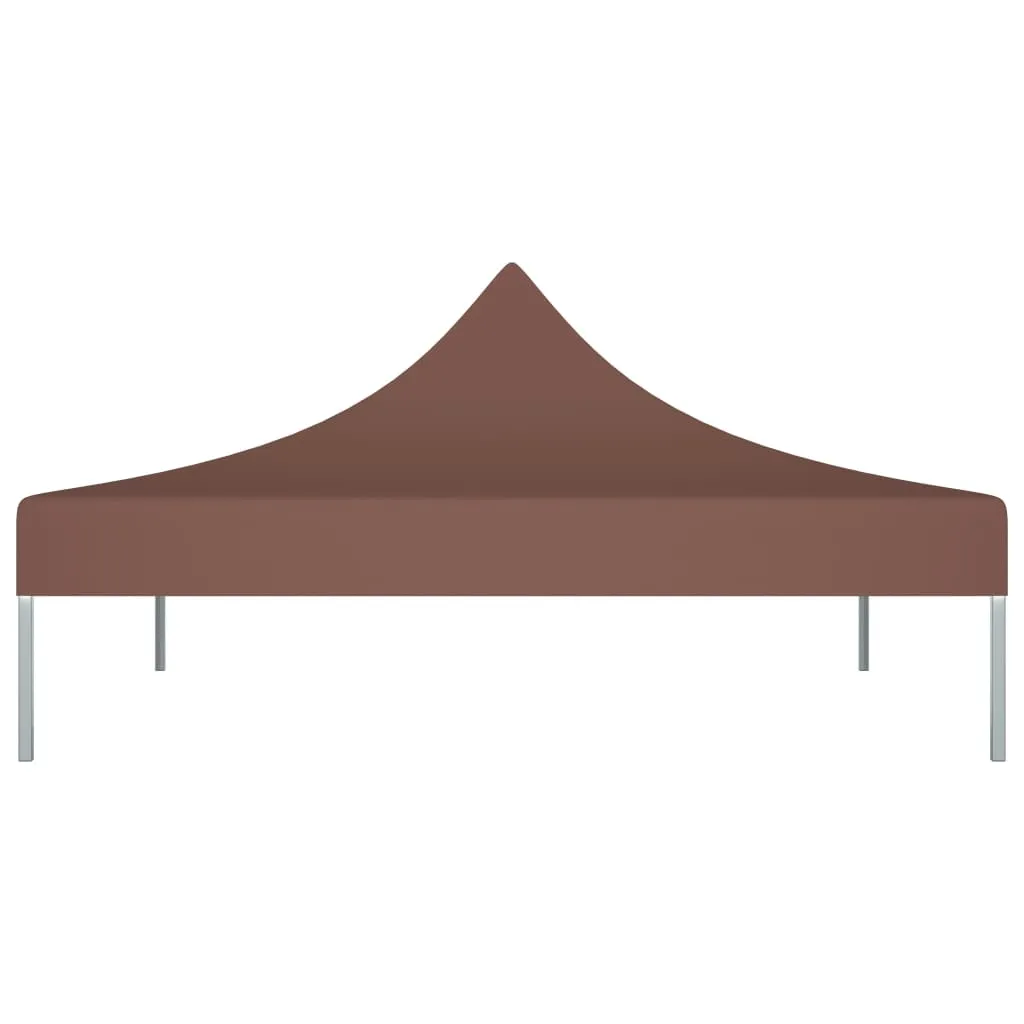 Party Tent Roof 3x3 m Brown 270 g/m²