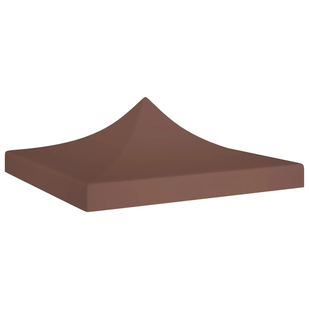 Party Tent Roof 3x3 m Brown 270 g/m²