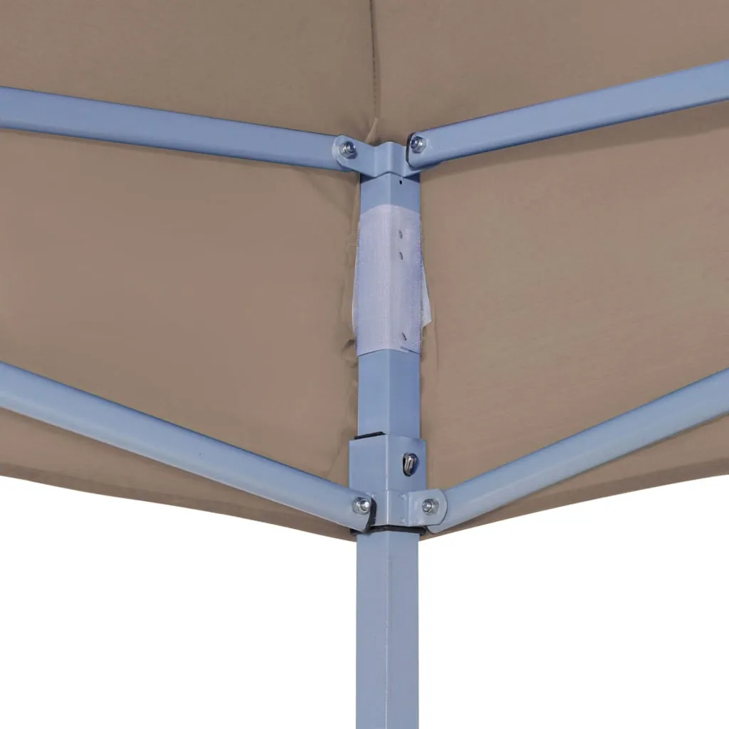 Party Tent Roof 3x3 m Taupe 270 g/m²