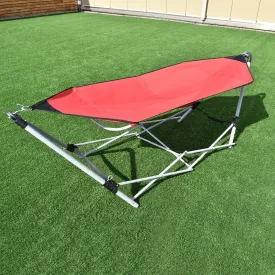 Portable Folding Steel Frame Hammock with Bag