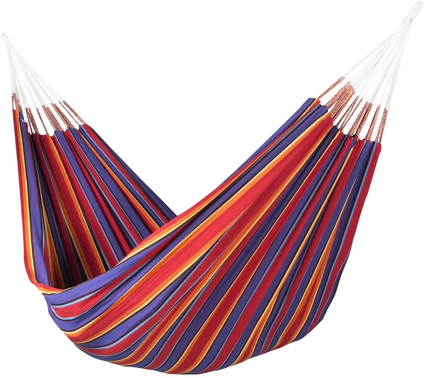 Premium Brazilian Style Double Hammock with Bamboo Stand