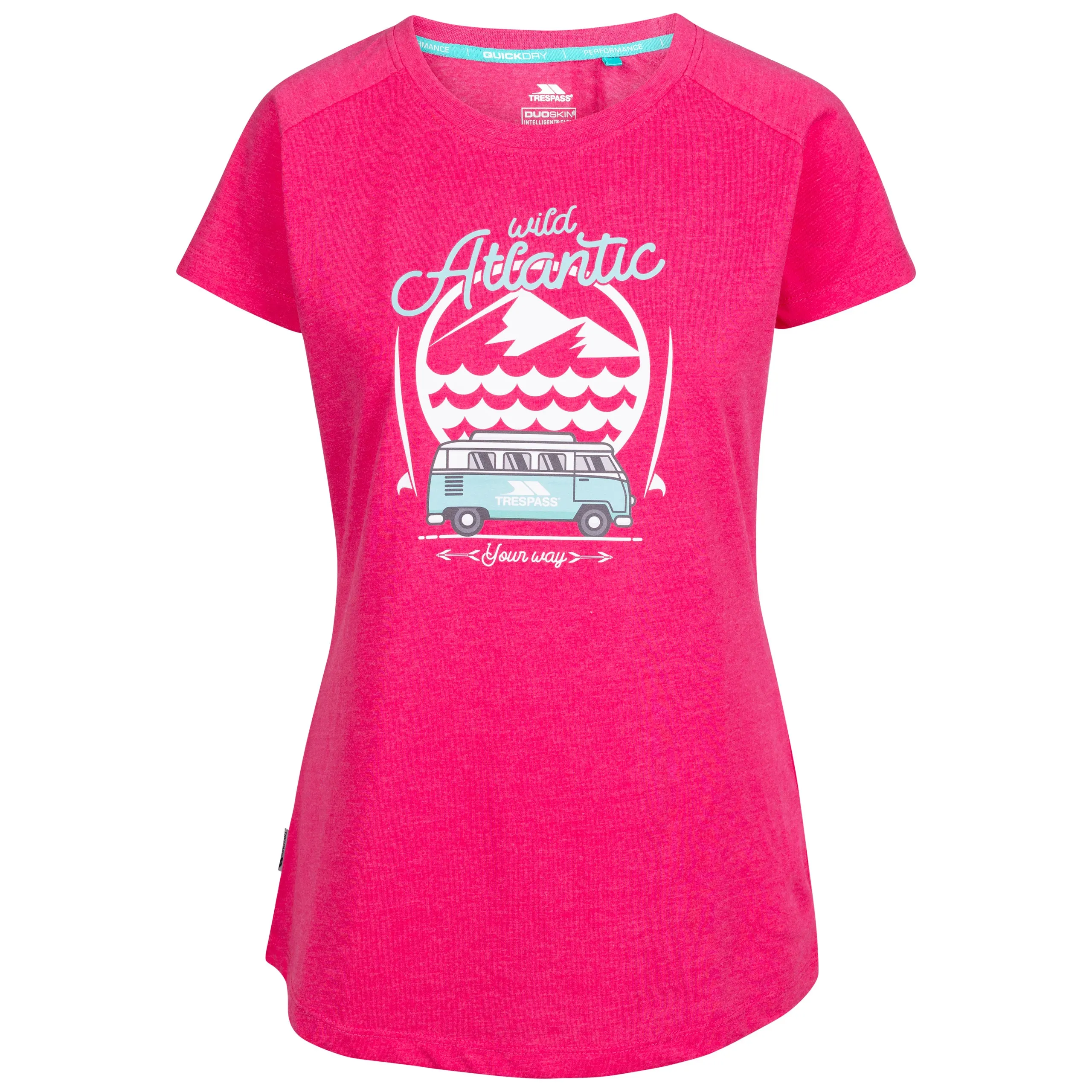 Saaf Women's Atlantic Print T-Shirt in Pink