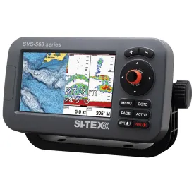 SI-TEX SVS-560CF Chartplotter - 5" Color Screen w/Internal GPS & Navionics  Flexible Coverage [SVS-560CF]