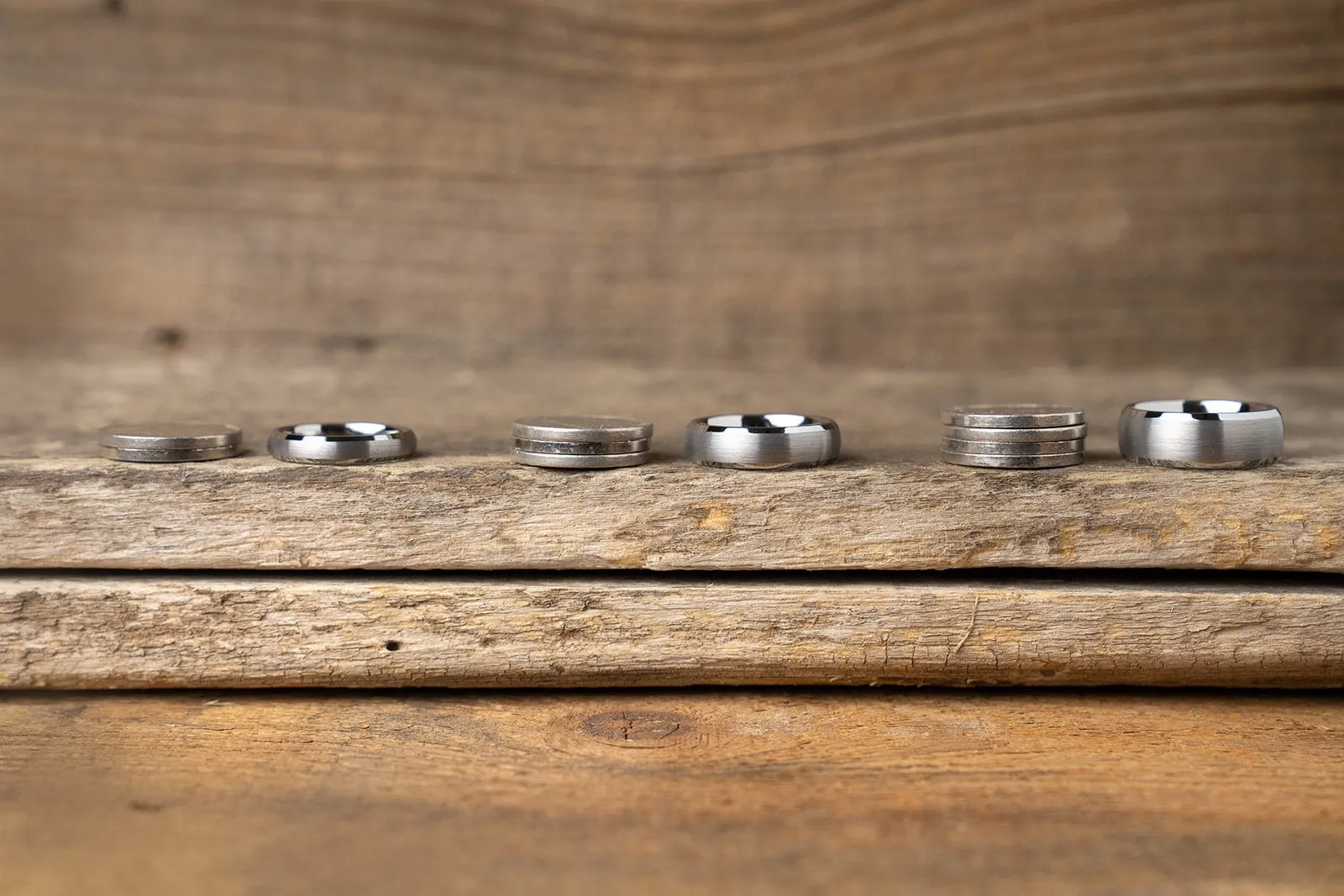 Silver Tungsten Ring - Resilient Purple