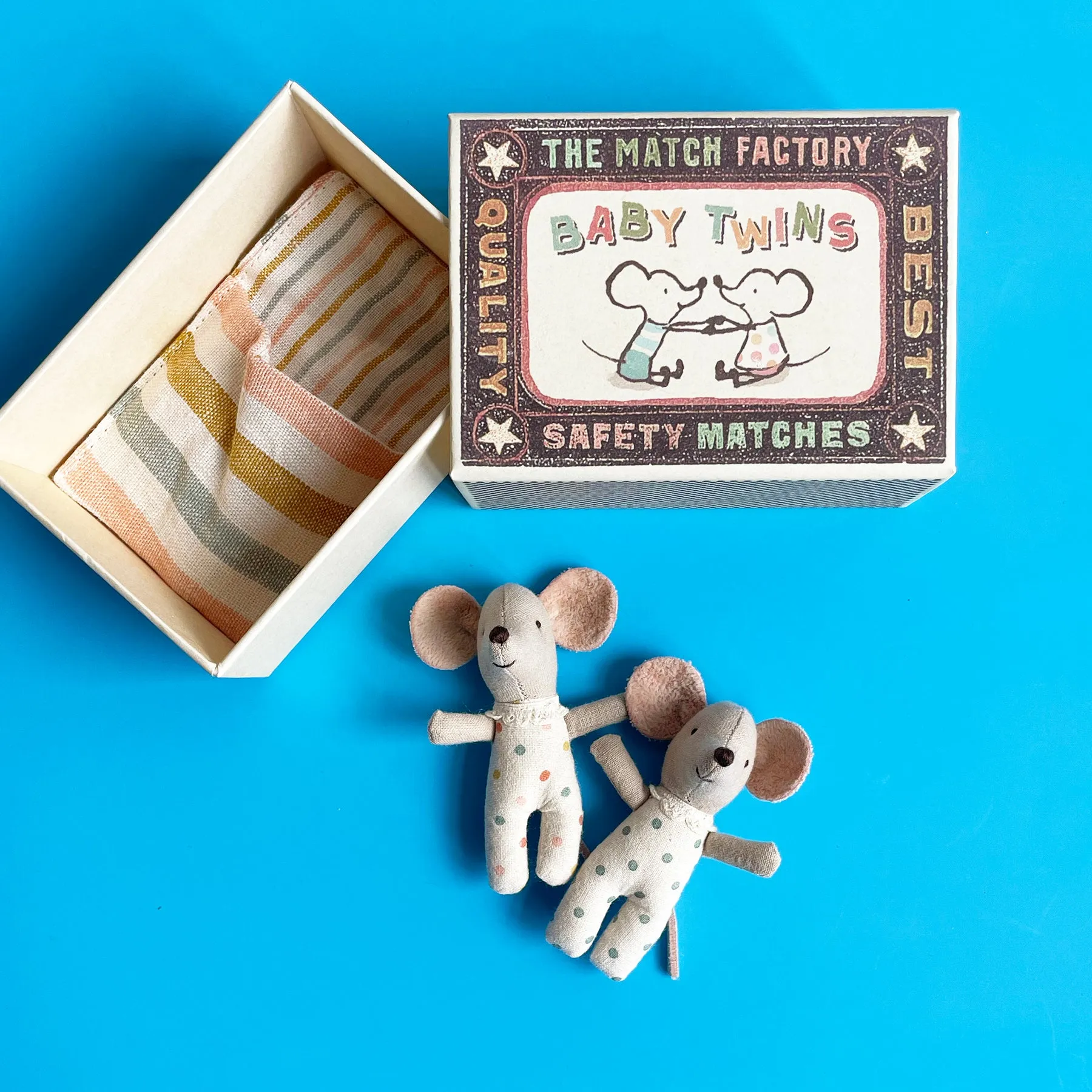 Twin Baby Mice in a Matchbox