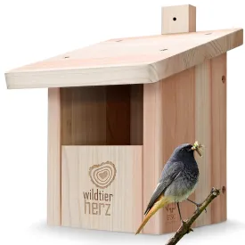 Wildtier Herz Nesting Box For Half-Cave Breeders - Bird Box, Nest Box, Solid