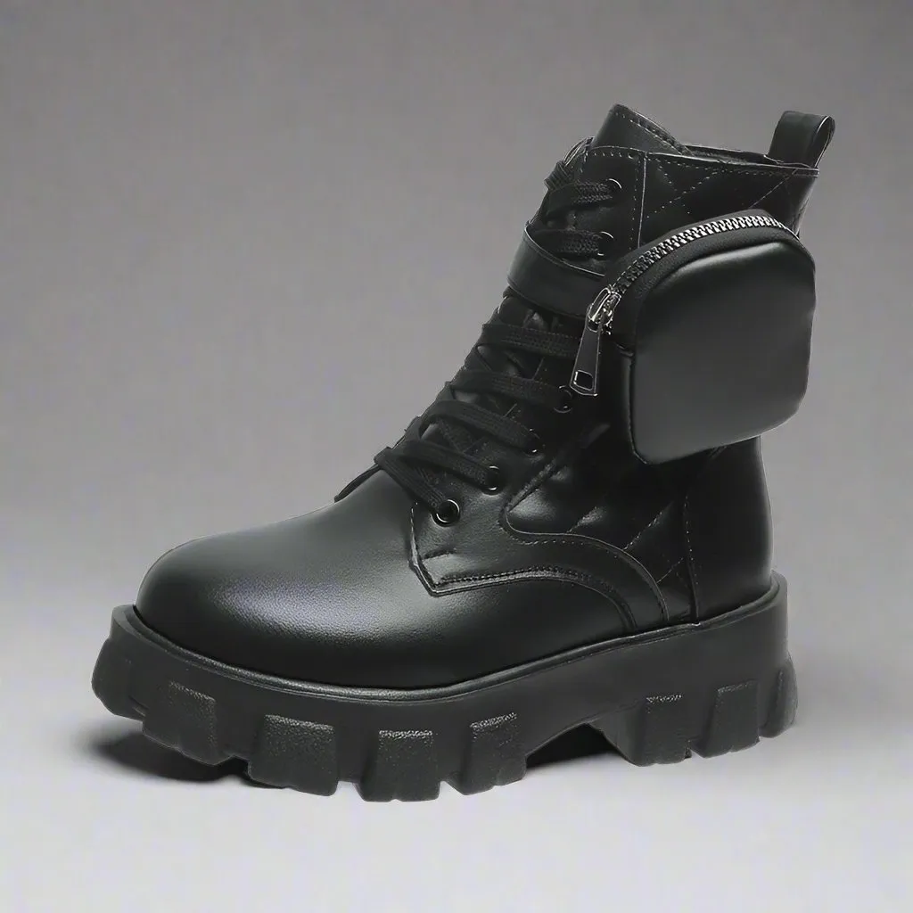 Women's Lace-up Thick Sole Martin Boots