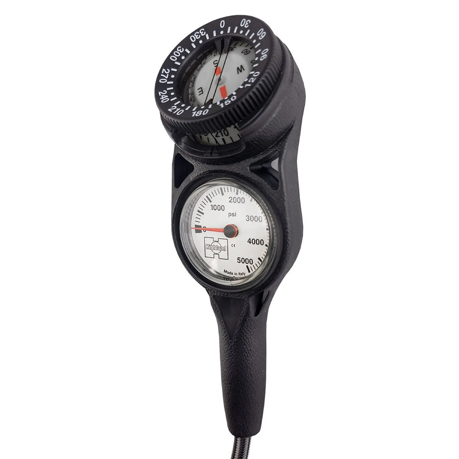 XS Scuba Imperial Pressure / Compass Combo with Miflex Hose Console